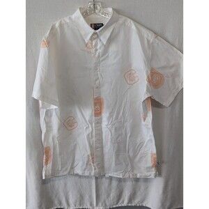 Y2K Chaps Ralph Lauren All Over Print Short Sleeve Shirt Size Men's 2XL